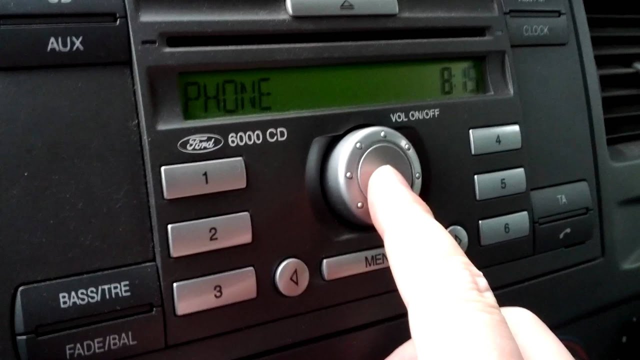 Ford 5000 rds eon radio locked